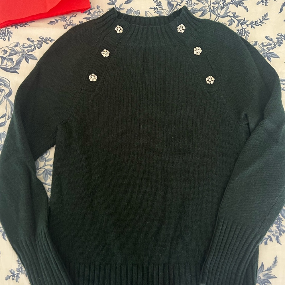J. Crew Forest Green Knit Sweater